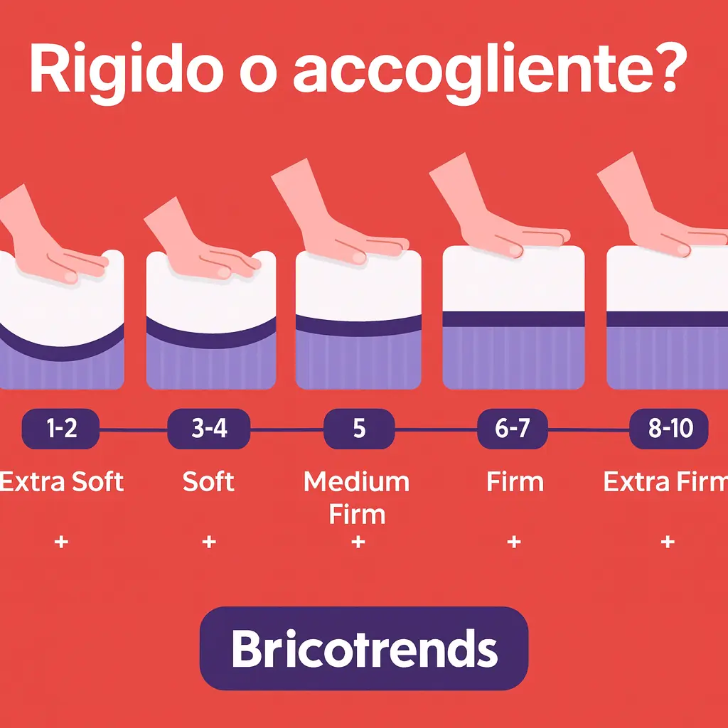 infografica rigidita materassi infografica rigidità materassi